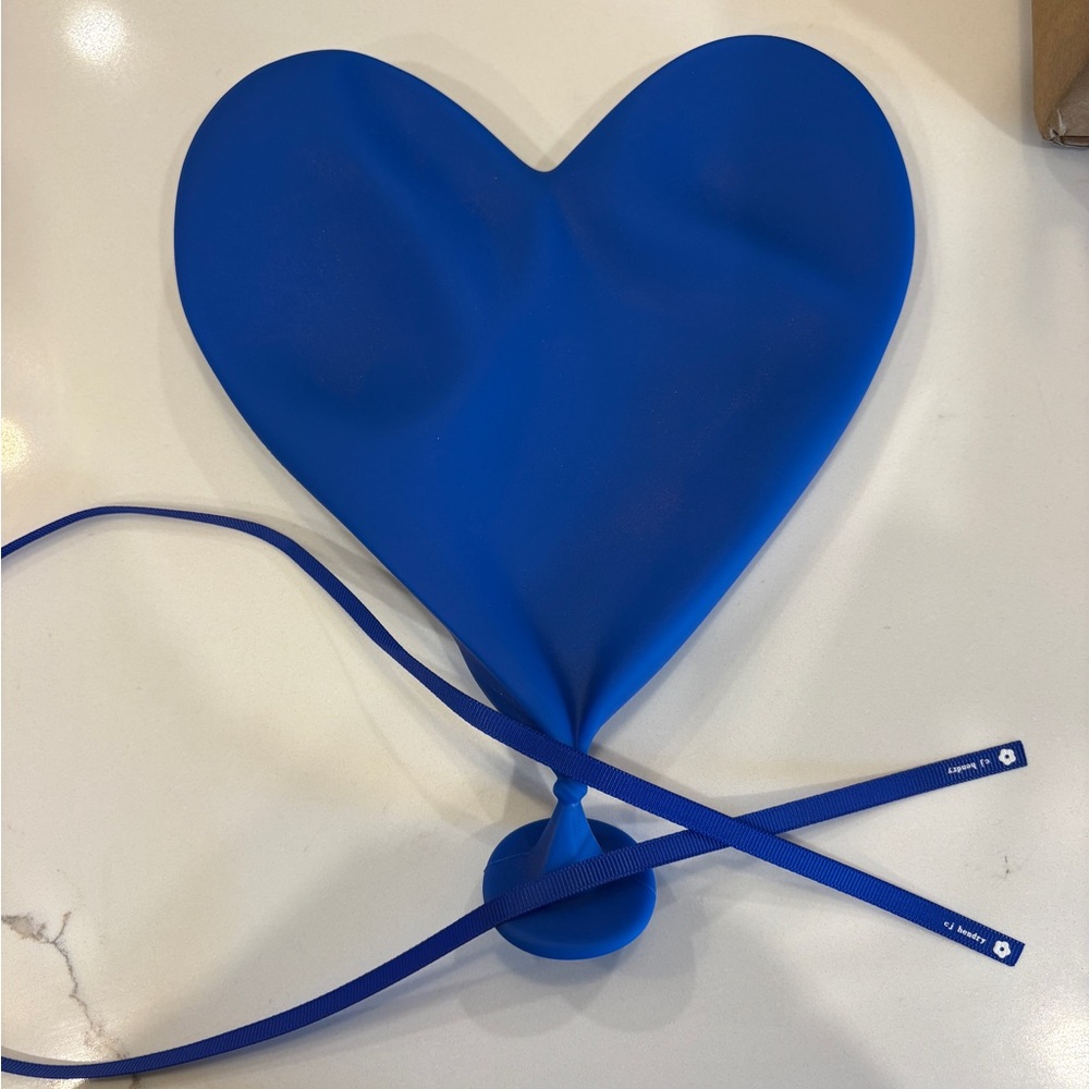 CJ Hendry Limited Edition Deflated Heart Balloon Sculpture with bag and stickers